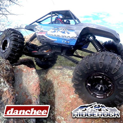 Redcat Racing Danchee Ridgerock trail stance demonstrates compact, durable crawler design.