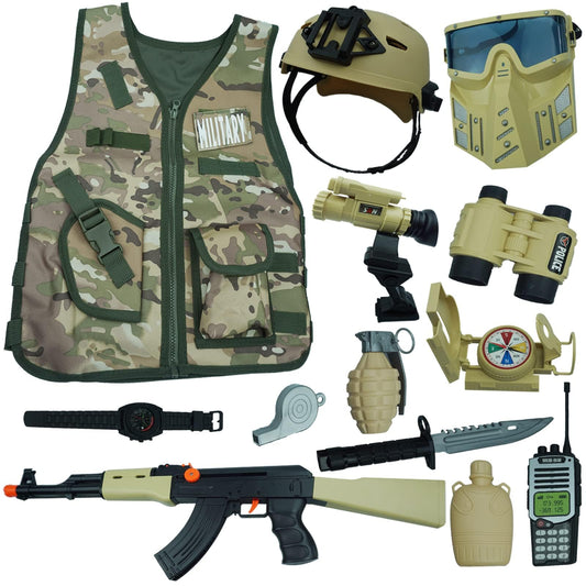 RedCrab Kids Army helmet for authentic role-play and imagination