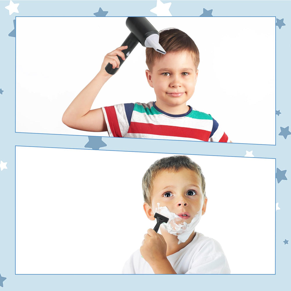 RedCrab Shaving Kit mirror provides a reflective focus for accurate pretend styling.