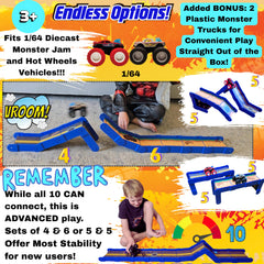 Redi-Rampz snap connectors simplify assembly in minutes.