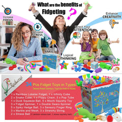 RedLored pop tubes set for sensory play and classroom fun.