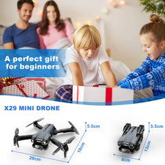Redrie X29 drone one-key start simplifies takeoff and control.