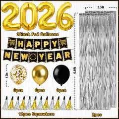 REDWORD silver fringe curtains 1m-2m create a glam NYE entrance backdrop