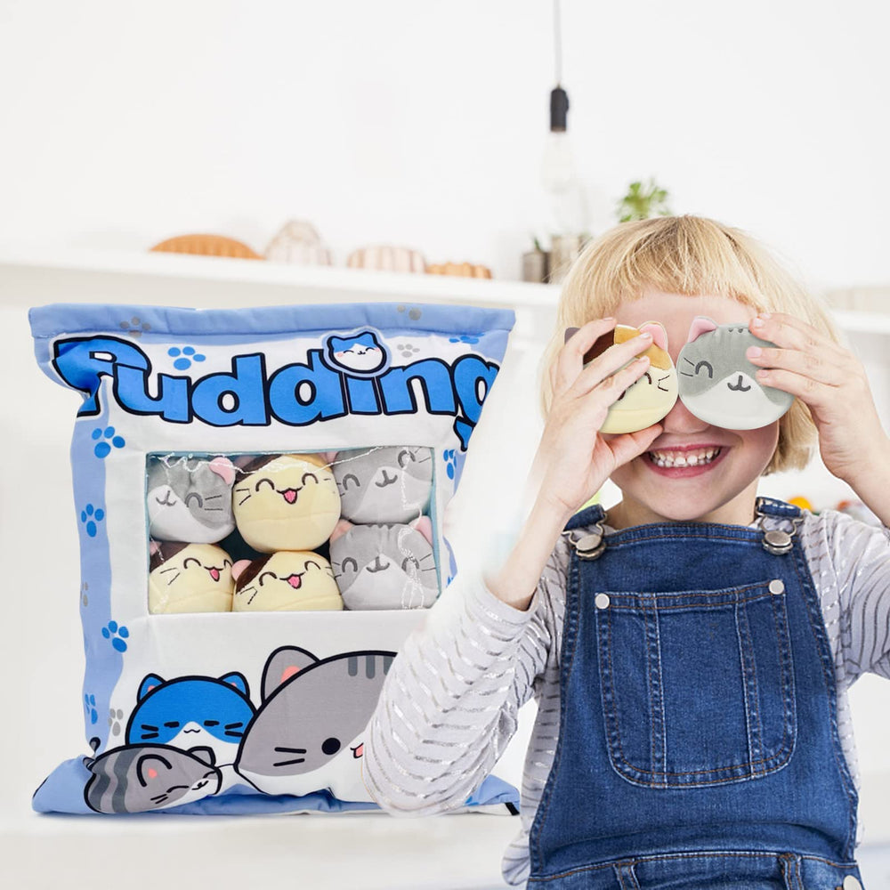REFAHB gift-ready kitten-blue pillow for birthdays