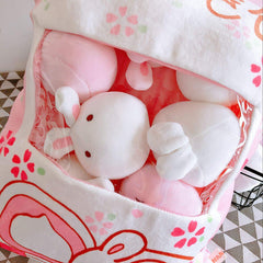 REFAHB removable bunny toys add playful charm to bed or sofa