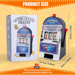 REFARICO slot machine money bank blue side view highlights durable ABS construction