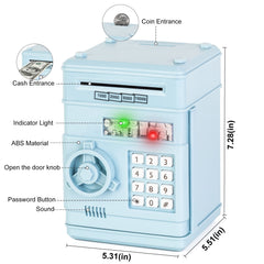 Refasy piggy bank coin compartment view highlighting high capacity storage