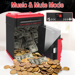 Refasy red piggy bank offers large storage for coins and bills