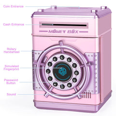 Refasy piggy bank rotary handwheel provides tactile, engaging access