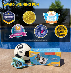 Refresh Sports Aqua Dive soccer ball ideal for pool party games and outdoor fun