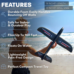 Soaring Commander glides up to 160 feet in a sunny backyard