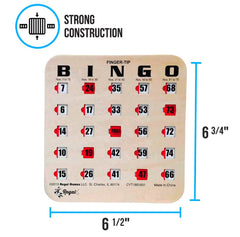 Regal Games durable 4-ply cardboard withstands many rounds of play.