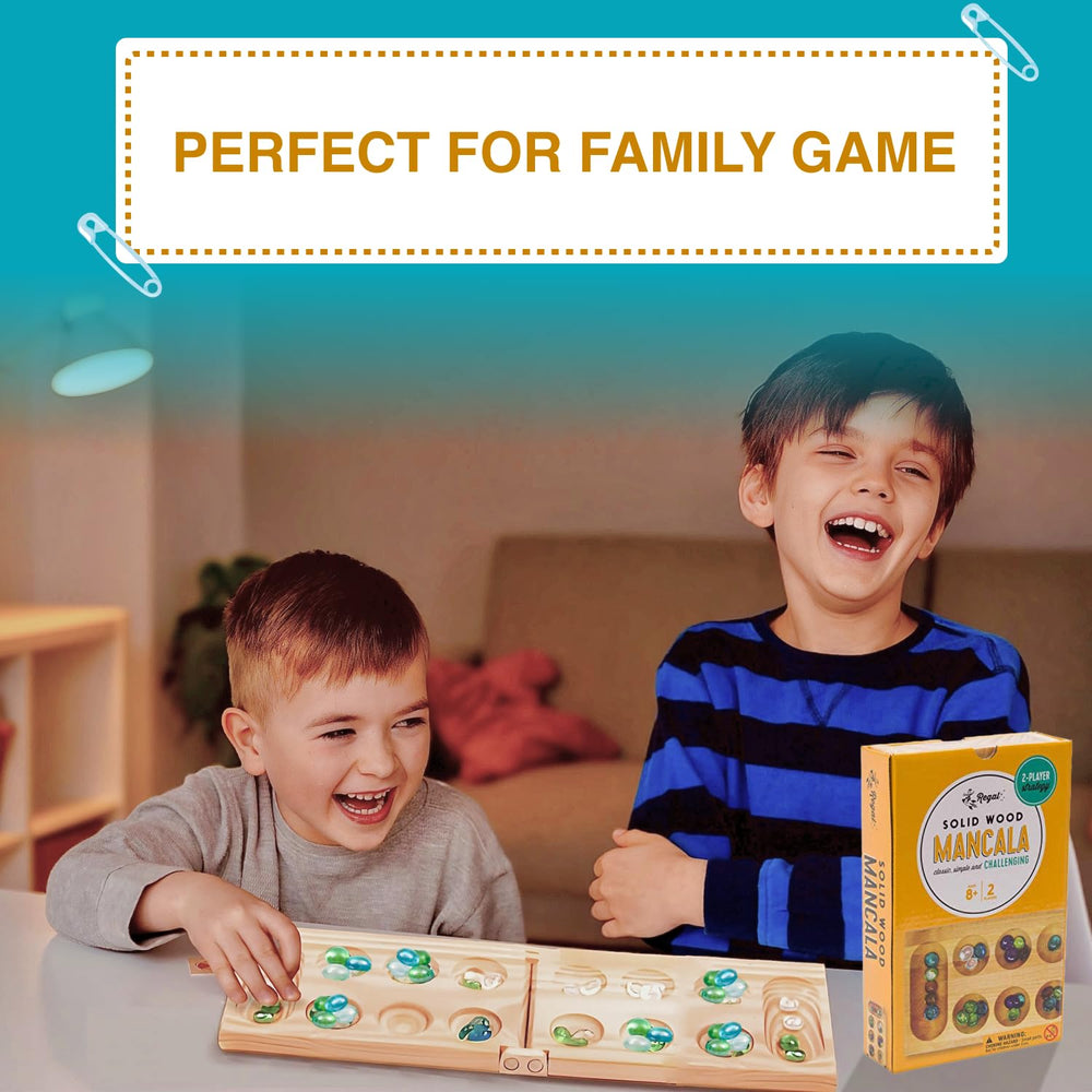 Regal Games Mancala beads—48 colorful glass beads for vibrant gameplay.