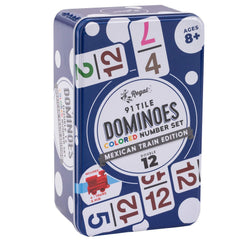 Compact, travel-ready domino set ideal for trips and camping.