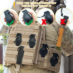REGLORY pull-ring grenades show durable nylon bodies designed for repeated use.