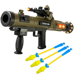 REGLORY toy rocket launcher with three rockets for safe, imaginative play.