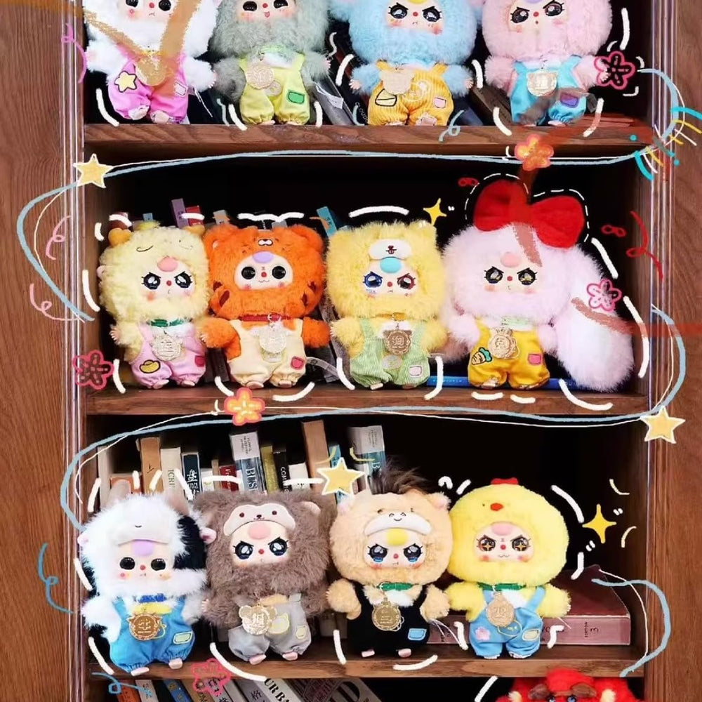 REIVIVORA Baby Three Twelve plush closeup reveals plush texture and kawaii details.