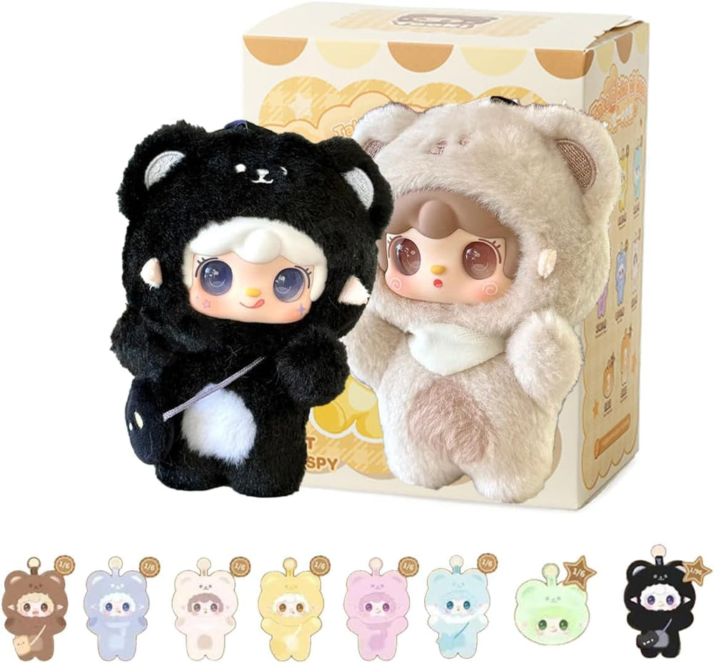 REIVIVORA YOOKI V4 Bear blind box front view with collectible mini-figure.