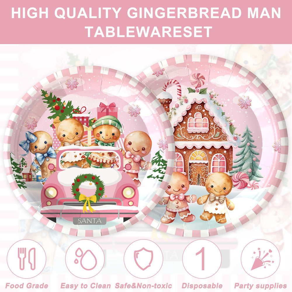 Rejoice Bunny Gingerbread House 9-inch plates for generous serving at parties