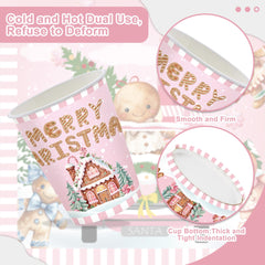 Rejoice Bunny Gingerbread House napkins and cups set for coordinated decor