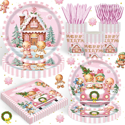 Rejoice Bunny Gingerbread House tableware set packaging for festive prep