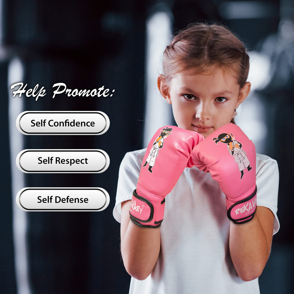 rekavary pink ninja style punching bag designed for kids martial arts drills