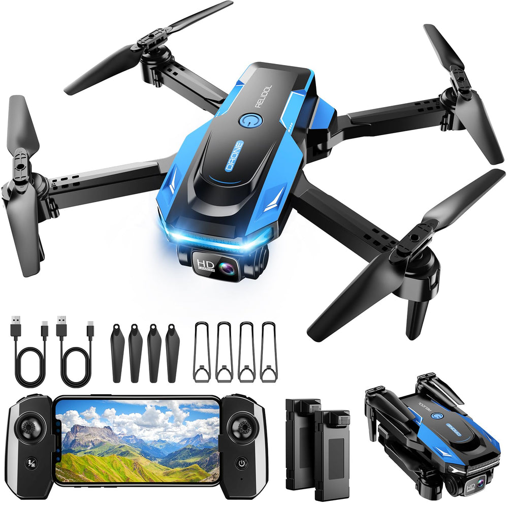 RELIDOL drone with 1080P camera for clear aerial selfies and roof inspections.
