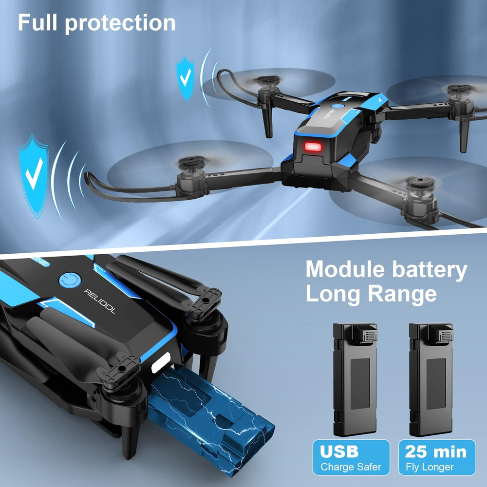 RELIDOL drone hover stability aids easy control and sharp footage.