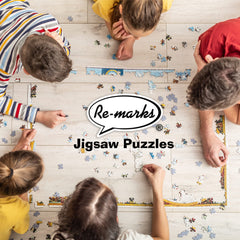 Re-Marks fine-art inspired puzzle design, ideal for book lovers