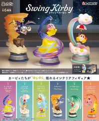 RE-MENT Kirby Swing Kirby figure profile highlighting sculpted details.