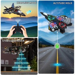 Remote Control Airplane uses durable EPP foam for bounce-back resilience.