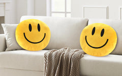 RENAMB Smiley Face Pillow perfect for dorms, bedrooms, and study desks.