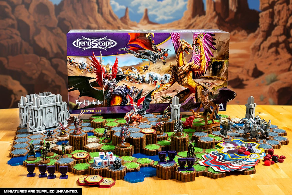 Heroscape 74 hex tiles for modular battlefield setup and strategic terrain