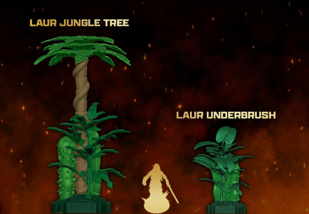Laur's Edge underbrush provides dense cover for strategic positioning and ambush options.