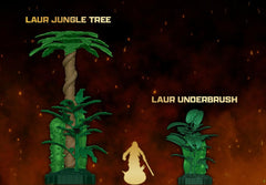 Laur's Edge underbrush provides dense cover for strategic positioning and ambush options.