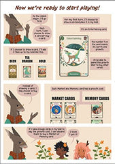 Renegade Tea Dragon rulebook pages outline simple setup and flow.