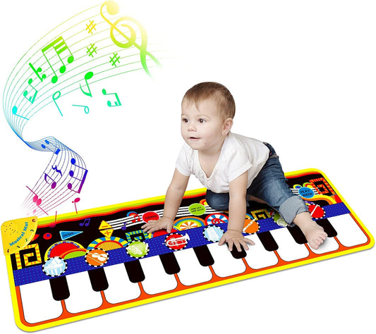 RenFox baby piano mat with bright keys inviting early rhythm exploration