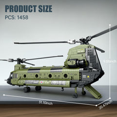 Reobrix CH-47 opening hatch invites hands-on exploration.