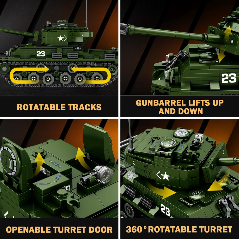 Reobrix tank tracks move smoothly for authentic operation