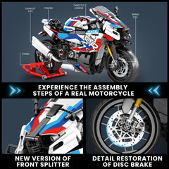 Reobrix motorcycle 1000 RR front steering mechanism adds interactive realism