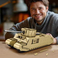 Reobrix TOG2 tank building set engine details and interior shell rack.