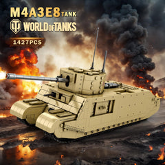 Reobrix TOG2 tank building set side profile showing authentic silhouette.