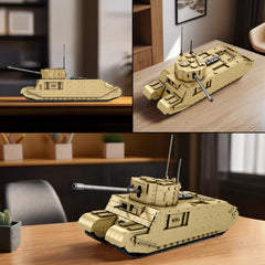 Reobrix TOG2 tank building set turret rotation demonstrates 360-degree playability.