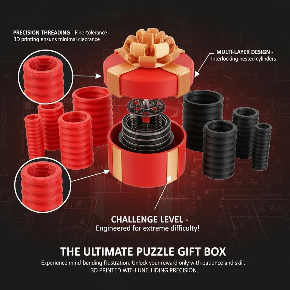 Rercarre money puzzle box reveals cash with suspenseful, entertaining unwrapping experience.