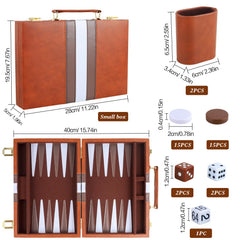 RERIVER Backgammon Set velvet playing field for smooth moves