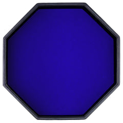 RERIVER dice rolling tray with blue PU leather exterior for durable, stylish gameplay.
