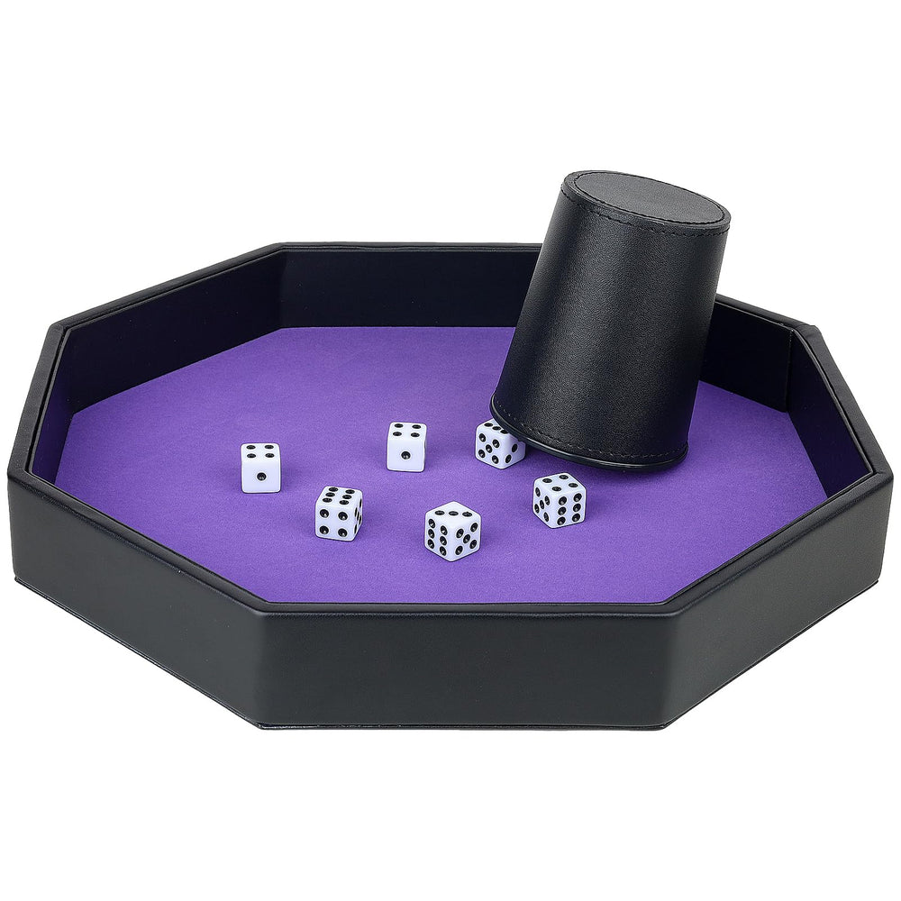 RERIVER dice tray 11.42-inch surface accommodates many dice at once
