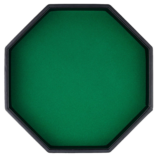 RERIVER dice tray with green felt inside reduces noise and improves rolling
