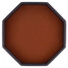 RERIVER dice tray exterior in PU leather for durable, stylish rolling sessions.