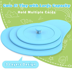 RESOVO green holder with multi-layer slots keeps cards secure during games.